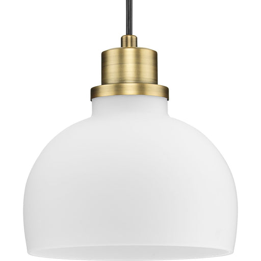 Progress Lighting Garris Collection One-Light Mini-Pendant Vintage Brass (P500406-163)