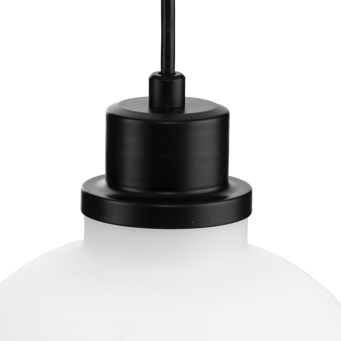 Progress Lighting Garris Collection One-Light Mini-Pendant Matte Black (P500406-31M)