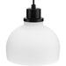 Progress Lighting Garris Collection One-Light Mini-Pendant Matte Black (P500406-31M)