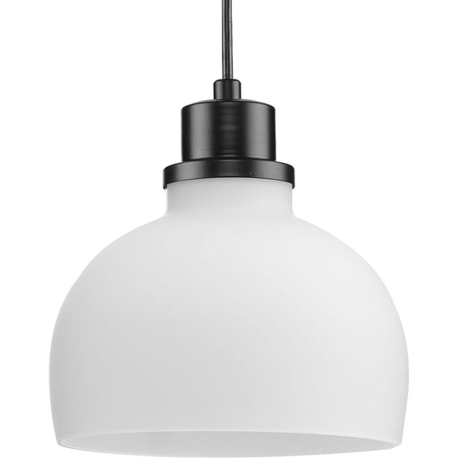 Progress Lighting Garris Collection One-Light Mini-Pendant Matte Black (P500406-31M)