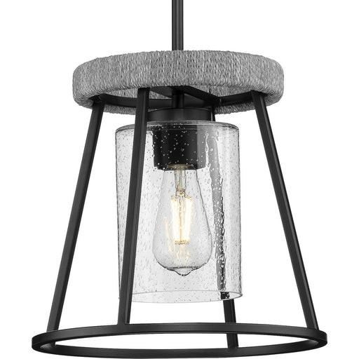 Progress Lighting Laramie Collection One-Light Pendant Matte Black (P500413-31M)