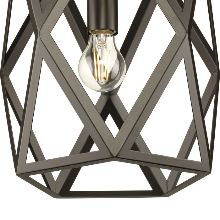 Progress Lighting Saucedo Collection One-Light Pendant Architectural Bronze (P500421-129)