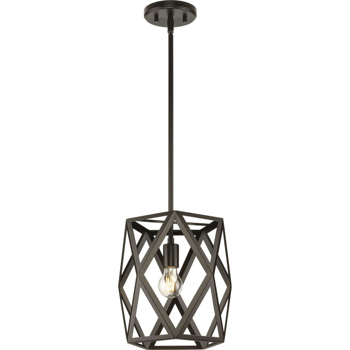 Progress Lighting Saucedo Collection One-Light Pendant Architectural Bronze (P500421-129)