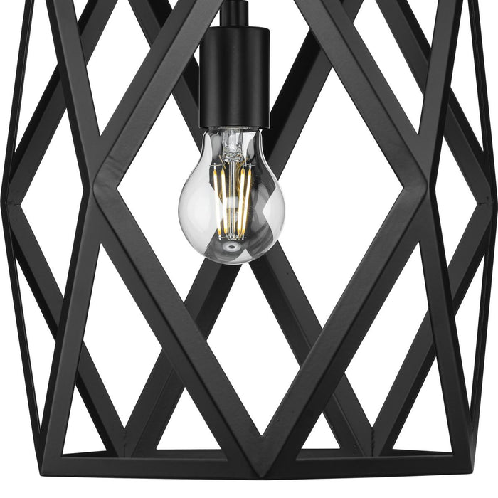 Progress Lighting Saucedo Collection One-Light Pendant Matte Black (P500421-31M)