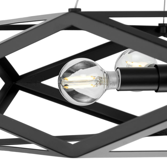 Progress Lighting Saucedo Collection Five-Light Pendant Matte Black (P500422-31M)