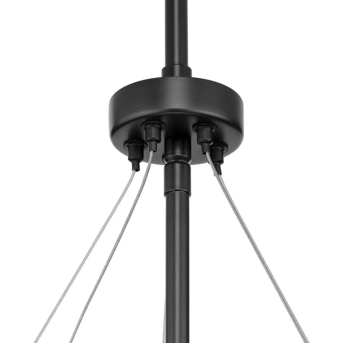 Progress Lighting Saucedo Collection Five-Light Pendant Matte Black (P500422-31M)