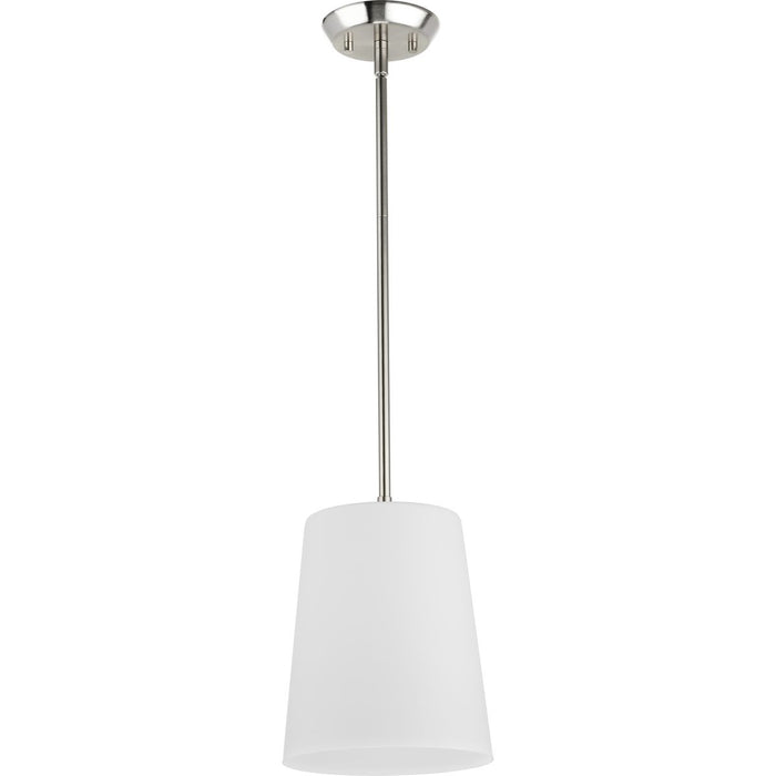 Progress Lighting Clarion Collection One-Light Pendant Brushed Nickel (P500429-009)