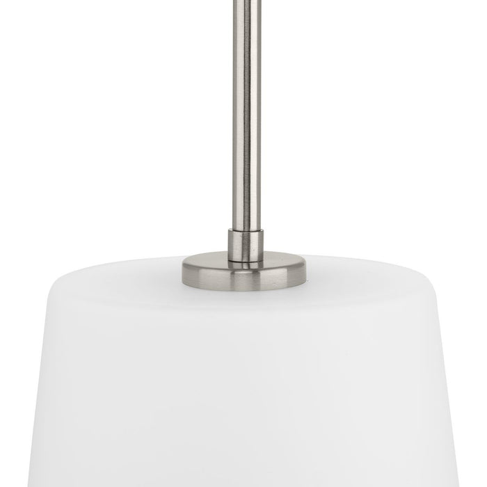 Progress Lighting Clarion Collection One-Light Pendant Brushed Nickel (P500429-009)