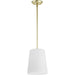 Progress Lighting Clarion Collection One-Light Pendant Satin Brass (P500429-012)