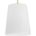 Progress Lighting Clarion Collection One-Light Pendant Satin Brass (P500429-012)