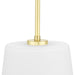 Progress Lighting Clarion Collection One-Light Pendant Satin Brass (P500429-012)