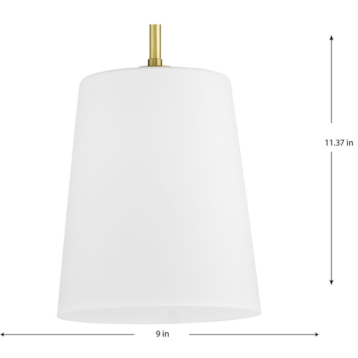 Progress Lighting Clarion Collection One-Light Pendant Satin Brass (P500429-012)