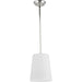Progress Lighting Clarion Collection One-Light Pendant Polished Nickel (P500429-104)