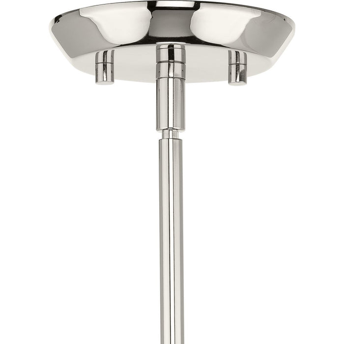 Progress Lighting Clarion Collection One-Light Pendant Polished Nickel (P500429-104)