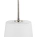 Progress Lighting Clarion Collection One-Light Pendant Polished Nickel (P500429-104)