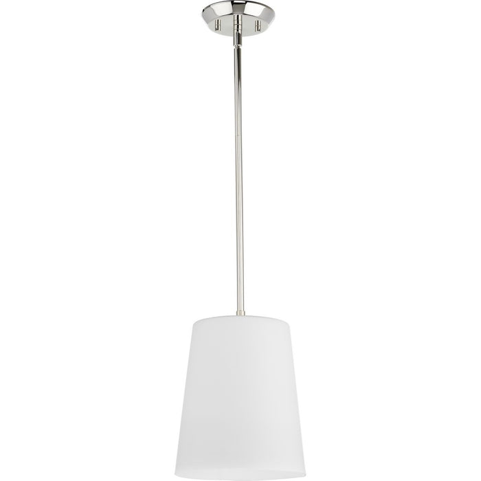 Progress Lighting Clarion Collection One-Light Pendant Polished Nickel (P500429-104)