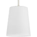 Progress Lighting Clarion Collection One-Light Pendant Polished Nickel (P500429-104)