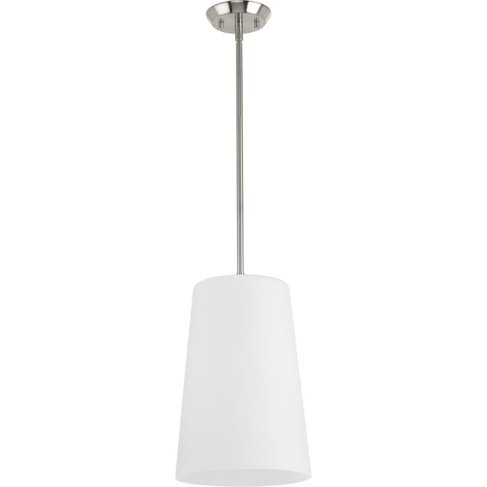 Progress Lighting Clarion Collection One-Light Pendant Brushed Nickel (P500430-009)