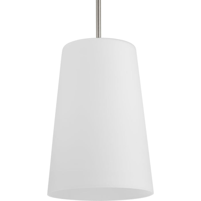 Progress Lighting Clarion Collection One-Light Pendant Brushed Nickel (P500430-009)