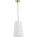 Progress Lighting Clarion Collection One-Light Pendant Satin Brass (P500430-012)