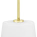 Progress Lighting Clarion Collection One-Light Pendant Satin Brass (P500430-012)