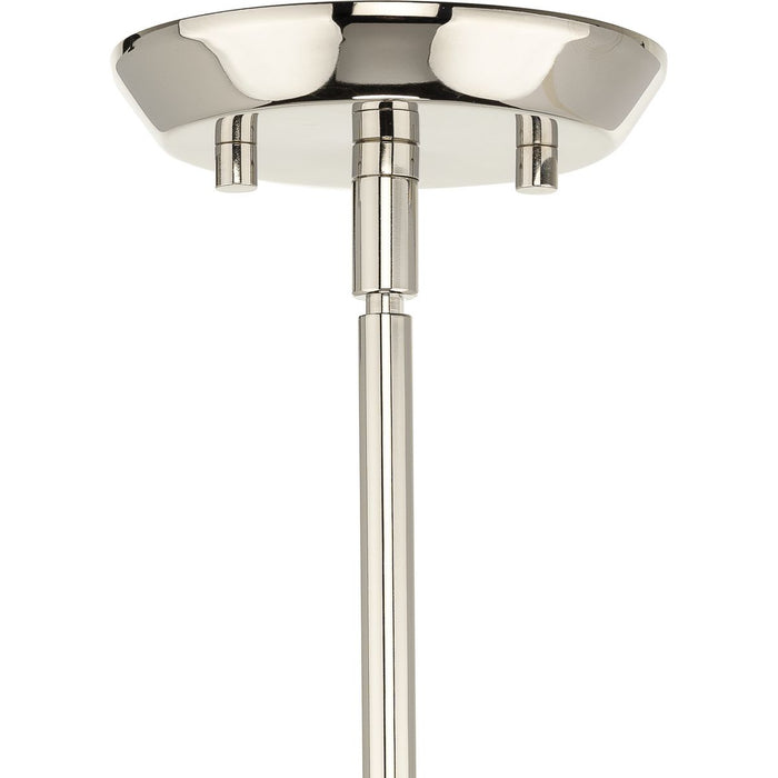 Progress Lighting Clarion Collection One-Light Pendant Polished Nickel (P500430-104)