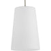 Progress Lighting Clarion Collection One-Light Pendant Polished Nickel (P500430-104)