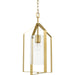 Progress Lighting Vertex Collection One-Light Foyer Fixture Brushed Gold (P500431-191)