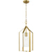 Progress Lighting Vertex Collection One-Light Foyer Fixture Brushed Gold (P500431-191)