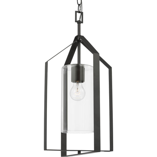 Progress Lighting Vertex Collection One-Light Foyer Fixture Matte Black (P500431-31M)