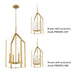 Progress Lighting Vertex Collection Four-Light Foyer Fixture Brushed Gold (P500432-191)