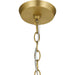 Progress Lighting Vertex Collection Four-Light Foyer Fixture Brushed Gold (P500432-191)