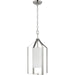 Progress Lighting Vertex Collection One-Light Foyer Fixture Brushed Nickel (P500433-009)