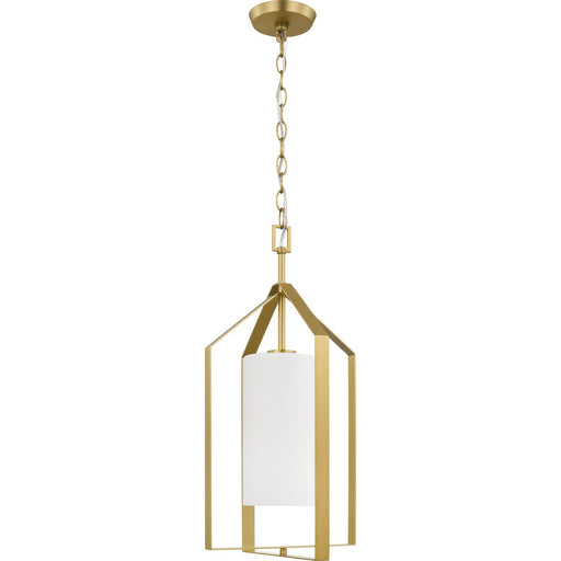 Progress Lighting Vertex Collection One-Light Foyer Fixture Brushed Gold (P500433-191)