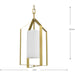 Progress Lighting Vertex Collection One-Light Foyer Fixture Brushed Gold (P500433-191)