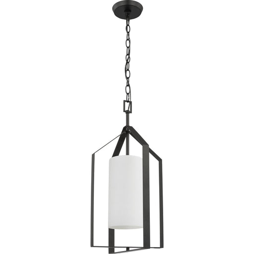 Progress Lighting Vertex Collection One-Light Foyer Fixture Matte Black (P500433-31M)