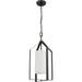 Progress Lighting Vertex Collection One-Light Foyer Fixture Matte Black (P500433-31M)