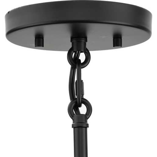 Progress Lighting Rivera Collection One-Light Mini-Pendant Matte Black (P500434-31M)