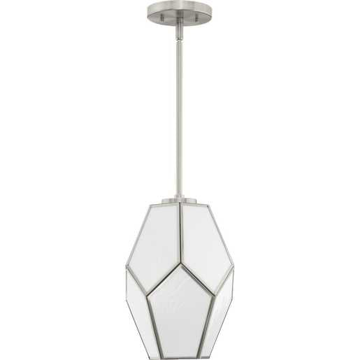 Progress Lighting Latham Collection One-Light Pendant Brushed Nickel (P500435-009)