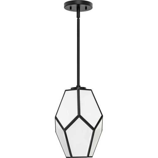 Progress Lighting Latham Collection One-Light Pendant Matte Black (P500435-31M)