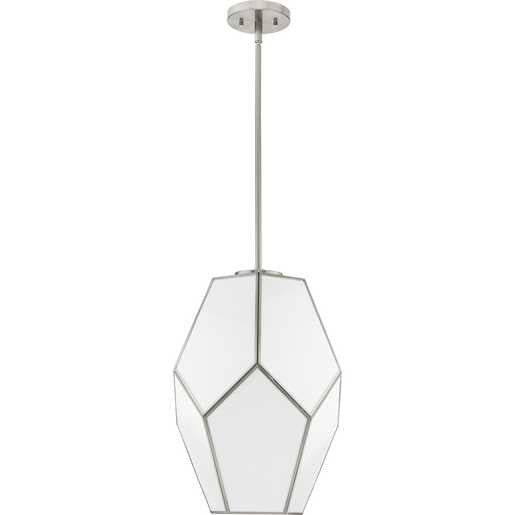 Progress Lighting Latham Collection One-Light Pendant Brushed Nickel (P500436-009)