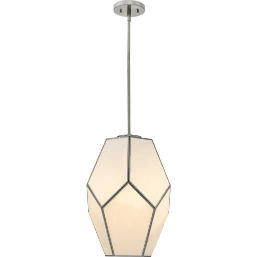 Progress Lighting Latham Collection One-Light Pendant Brushed Nickel (P500436-009)