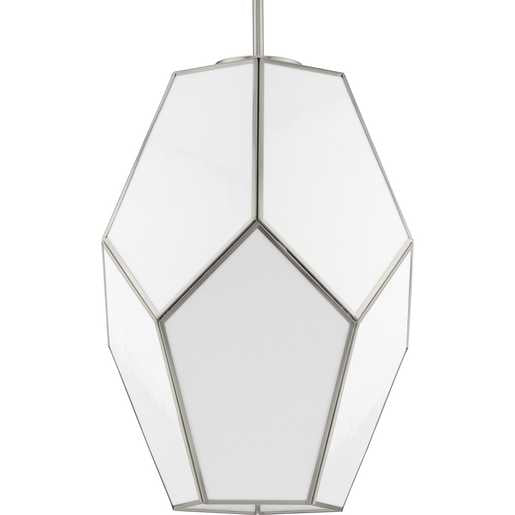 Progress Lighting Latham Collection One-Light Pendant Brushed Nickel (P500436-009)