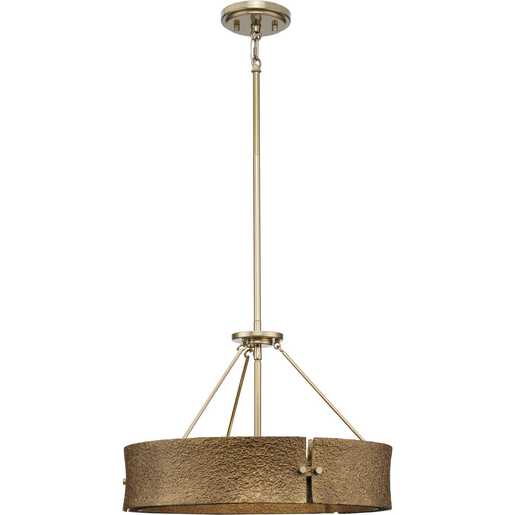 Progress Lighting Lusail Collection Four-Light Pendant Soft Gold (P500437-205)