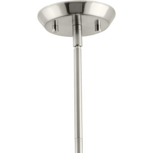 Progress Lighting Carillon Collection One-Light Pendant Brushed Nickel (P500438-009)