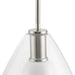 Progress Lighting Carillon Collection One-Light Pendant Brushed Nickel (P500438-009)