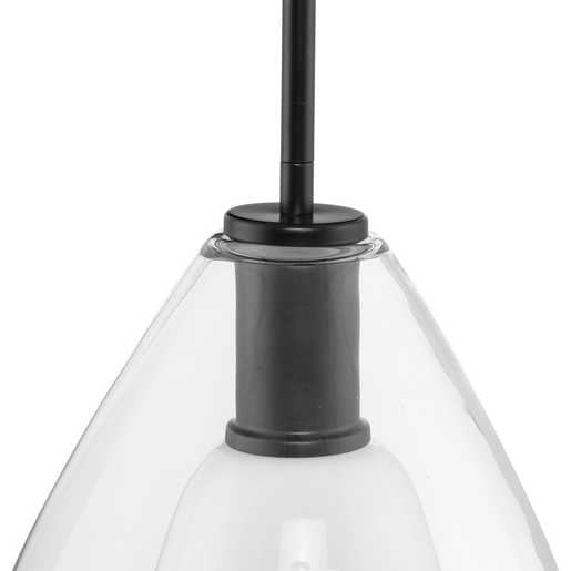 Progress Lighting Carillon Collection One-Light Pendant Matte Black (P500438-31M)