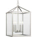 Progress Lighting Hillcrest Collection Four-Light Foyer Fixture Brushed Nickel (P500440-009)