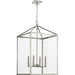 Progress Lighting Hillcrest Collection Four-Light Foyer Fixture Brushed Nickel (P500441-009)