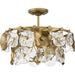 Progress Lighting Loretta Collection Three-Light Pendant Gold Ombre (P500442-204)